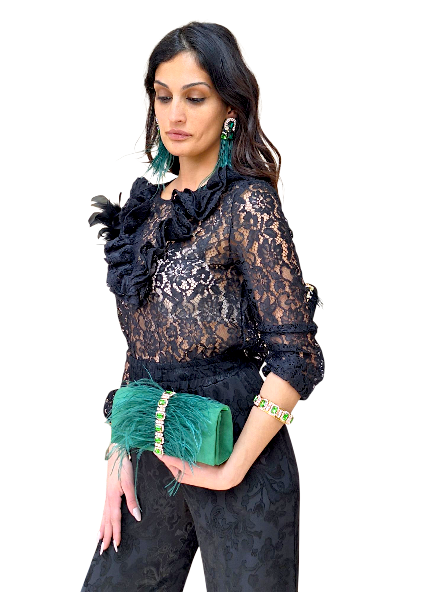 Blusa Romantica Black