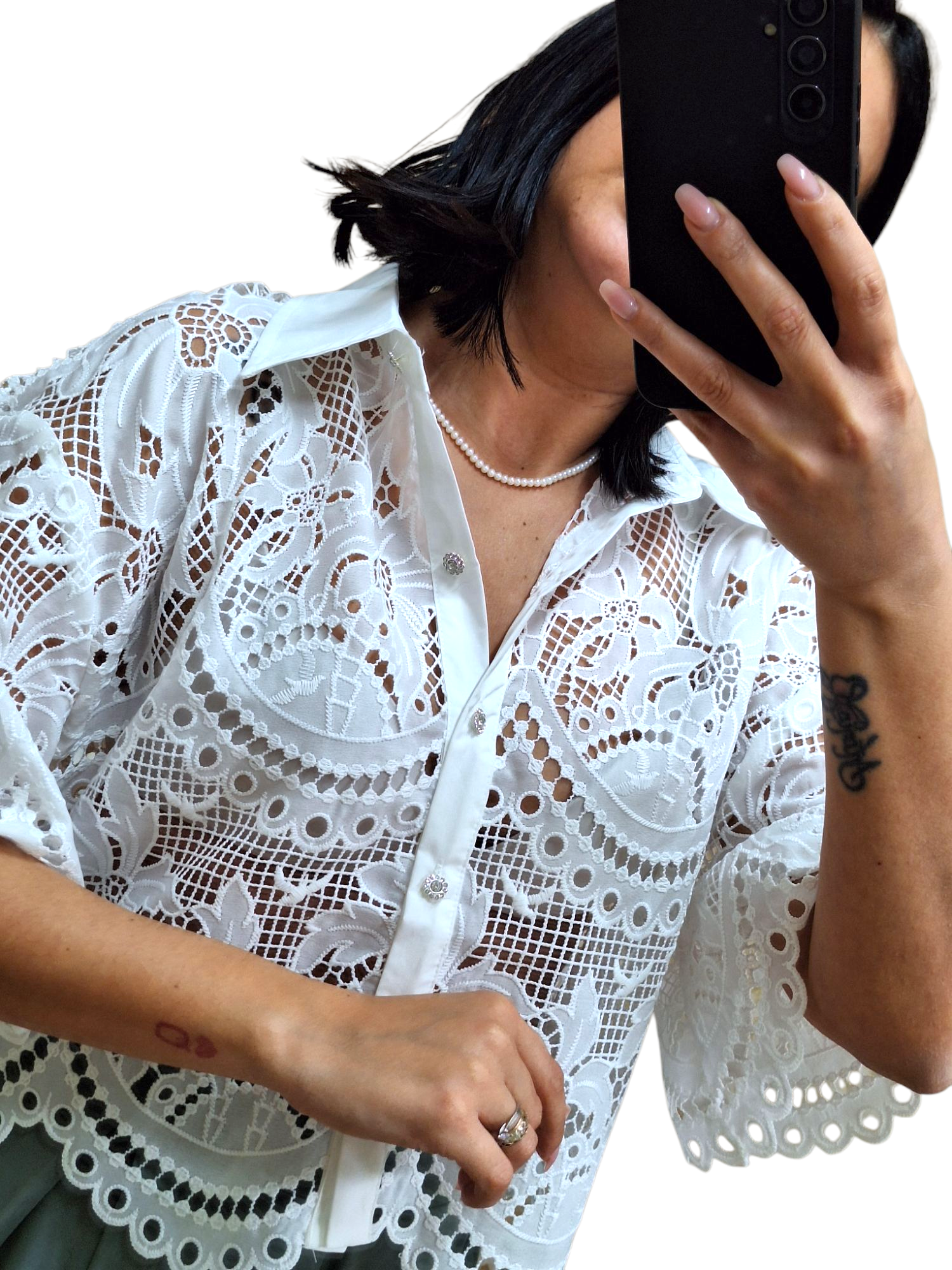 Camicia Macramè Luxury