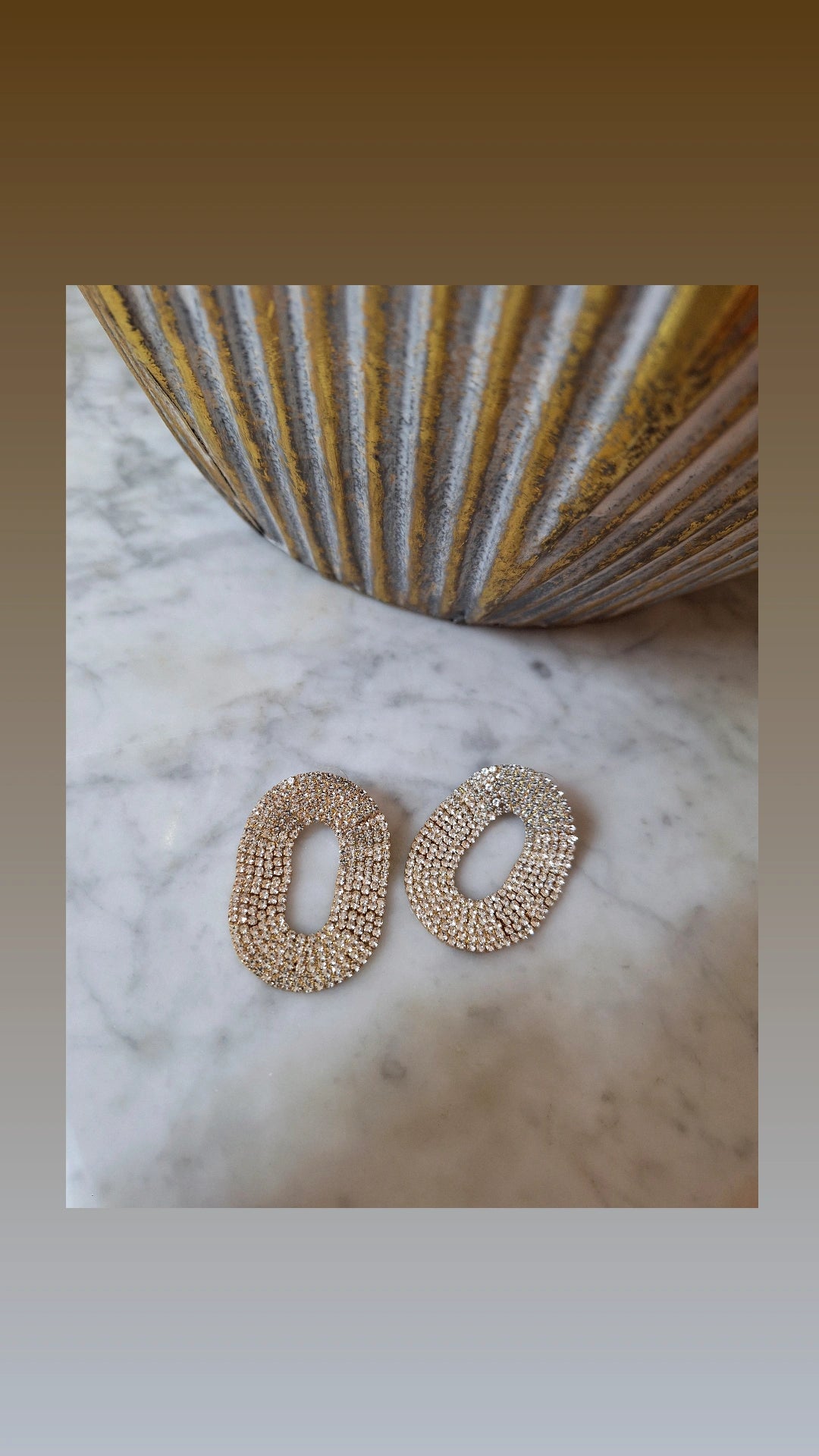 Orecchini Crystal Ovali