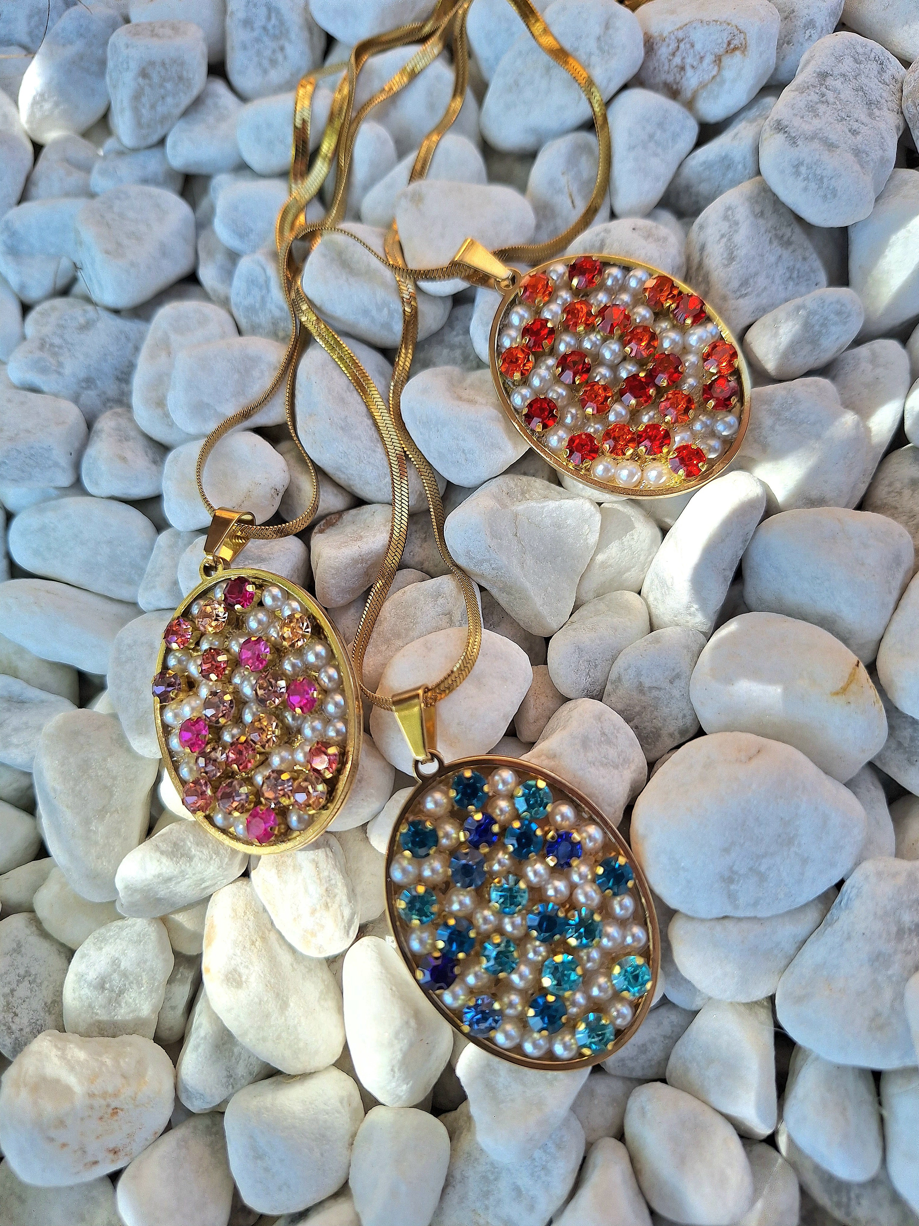 Collana Eivissa Fucsia