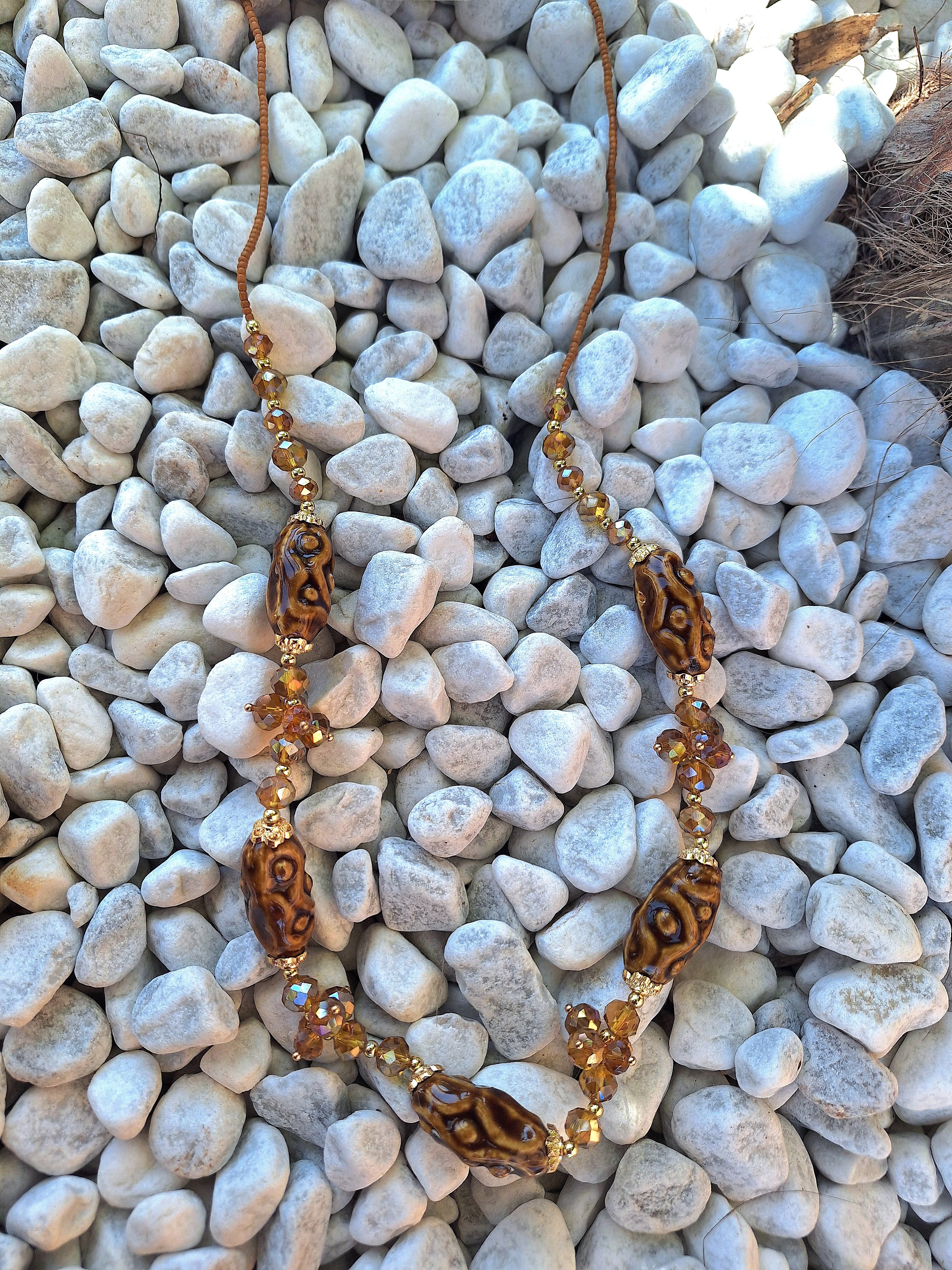 Collana Impero Marrone